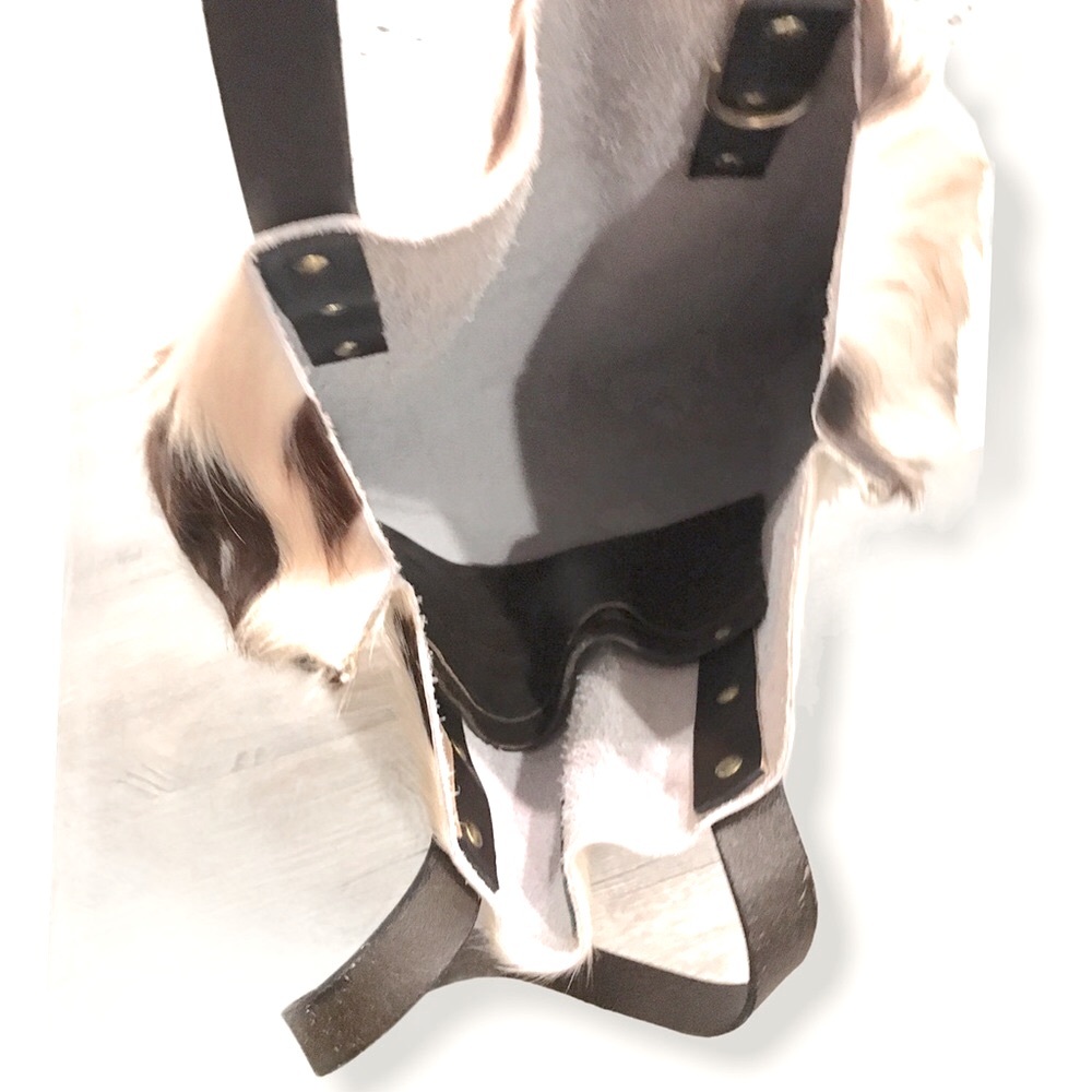 New Leather hair on hide Fabulous Leather Cowhide Tote Bag 👜 - Picture 6 of 15